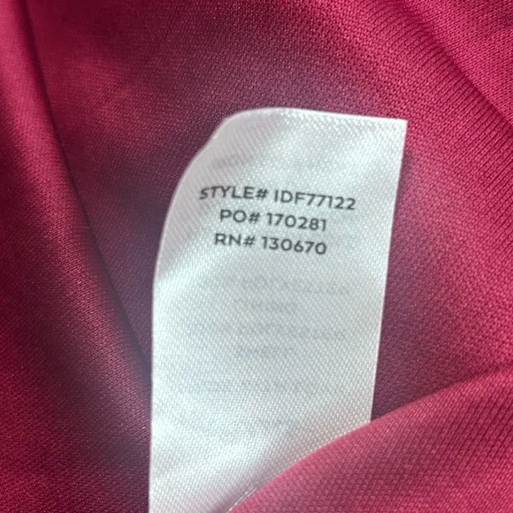 Lulu's Faux Wrap Midi Dress Large Party Holiday Chiffon Embroidered Asymmetrical - Picture 13 of 17